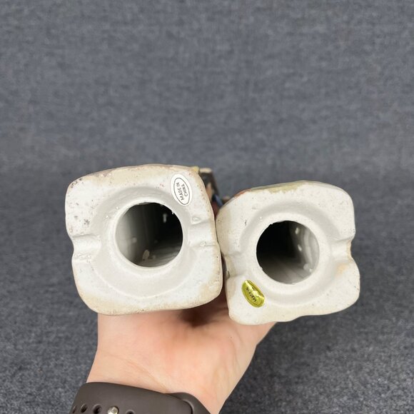 River Grove Pottery Works Christmas Porcelain Village 2 Houses Grocery Toy Shop - Picture 7 of 9